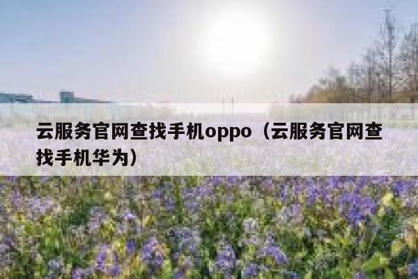 云服务官网查找手机oppo（云服务官网查找手机华为） 第1张