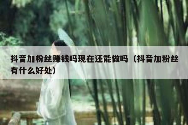 抖音加粉丝赚钱吗现在还能做吗（抖音加粉丝有什么好处） 第1张