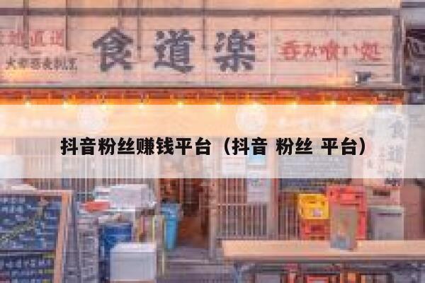 抖音粉丝赚钱平台（抖音 粉丝 平台） 第1张