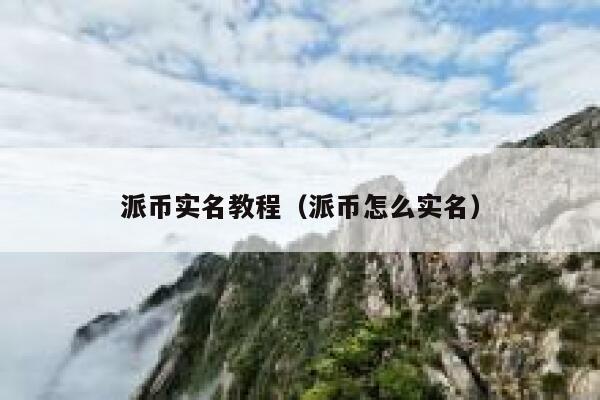 派币实名教程（派币怎么实名） 第1张
