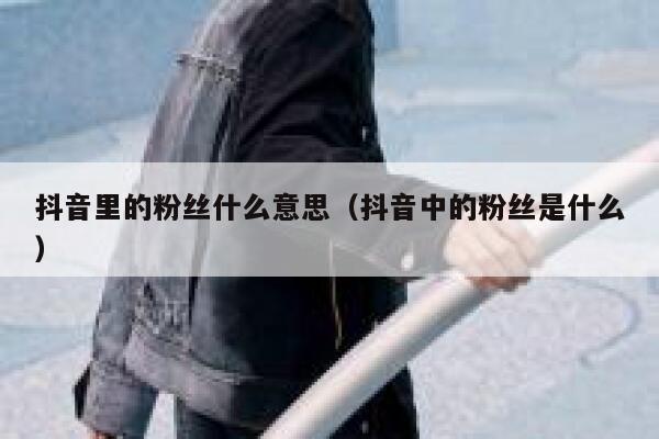 抖音里的粉丝什么意思（抖音中的粉丝是什么） 第1张