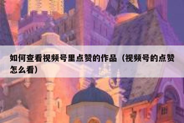 如何查看视频号里点赞的作品(视频号的点赞怎么看) 第1张 如何查看视频号里点赞的作品(视频号的点赞怎么看) 第1张