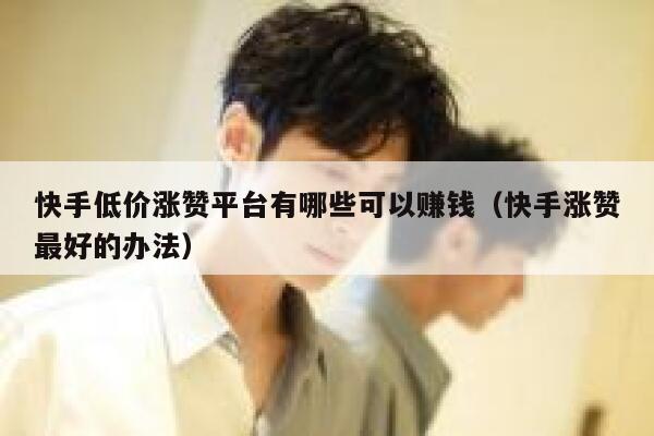 快手低价涨赞平台有哪些可以赚钱（快手涨赞最好的办法） 第1张