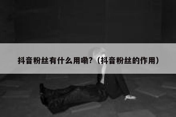 抖音粉丝有什么用嘞?（抖音粉丝的作用） 第1张