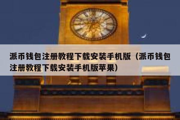 派币钱包注册教程下载安装手机版（派币钱包注册教程下载安装手机版苹果） 第1张
