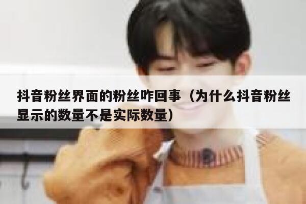 抖音粉丝界面的粉丝咋回事（为什么抖音粉丝显示的数量不是实际数量） 第1张
