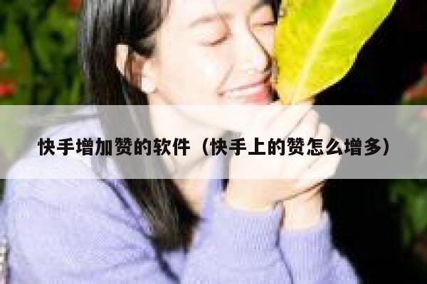 快手增加赞的软件（快手上的赞怎么增多） 第1张