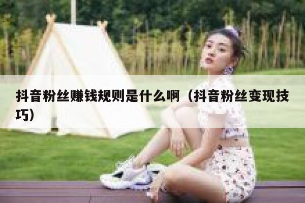 抖音粉丝赚钱规则是什么啊（抖音粉丝变现技巧） 第1张
