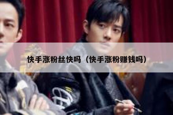 快手涨粉丝快吗（快手涨粉赚钱吗） 第1张