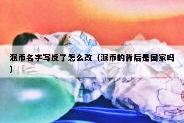 派币名字写反了怎么改（派币的背后是国家吗） 第1张