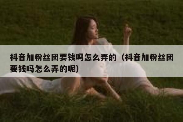 抖音加粉丝团要钱吗怎么弄的（抖音加粉丝团要钱吗怎么弄的呢） 第1张