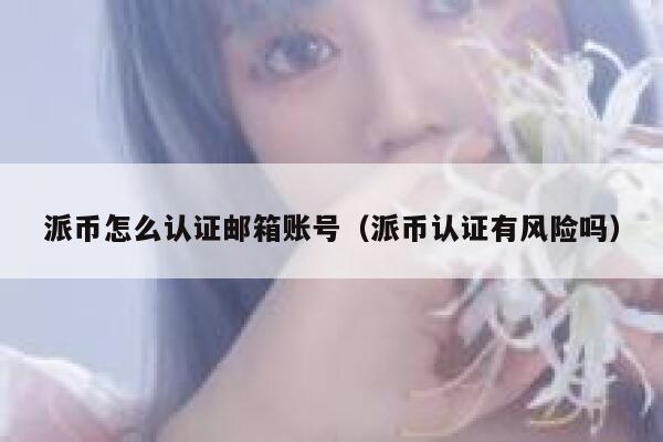 派币怎么认证邮箱账号（派币认证有风险吗） 第1张