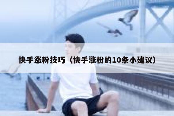 快手涨粉技巧(快手涨粉的10条小建议) 第1张 快手涨粉技巧(快手涨粉的10条小建议) 第1张