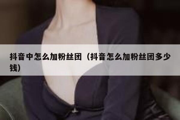 抖音中怎么加粉丝团（抖音怎么加粉丝团多少钱） 第1张