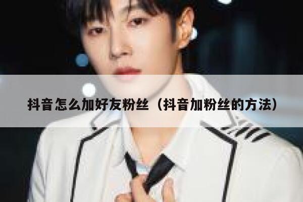抖音怎么加好友粉丝（抖音加粉丝的方法） 第1张
