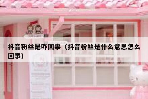 抖音粉丝是咋回事（抖音粉丝是什么意思怎么回事） 第1张