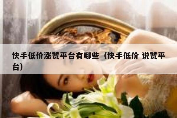 快手低价涨赞平台有哪些（快手低价 说赞平台） 第1张