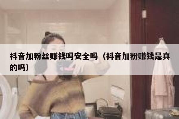 抖音加粉丝赚钱吗安全吗（抖音加粉赚钱是真的吗） 第1张