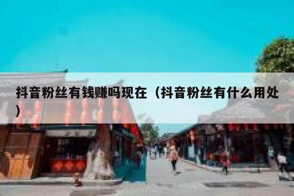 抖音粉丝有钱赚吗现在（抖音粉丝有什么用处） 第1张