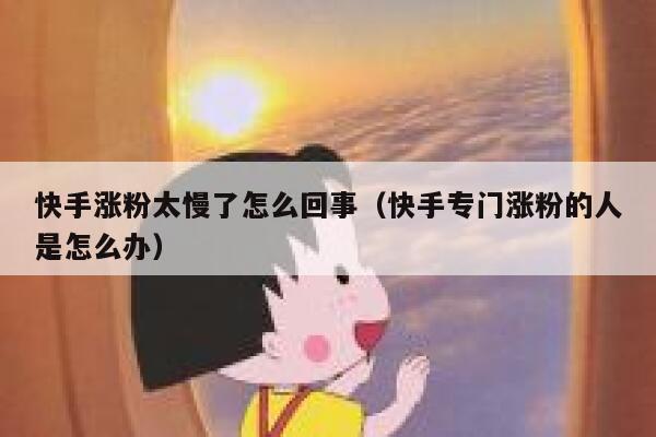 快手涨粉太慢了怎么回事（快手专门涨粉的人是怎么办） 第1张