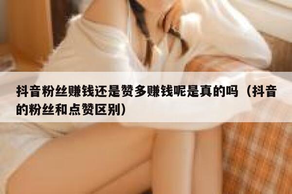 抖音粉丝赚钱还是赞多赚钱呢是真的吗（抖音的粉丝和点赞区别） 第1张