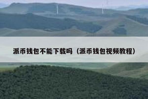 派币钱包不能下载吗(派币钱包视频教程) 第1张 派币钱包不能下载吗(派币钱包视频教程) 第1张