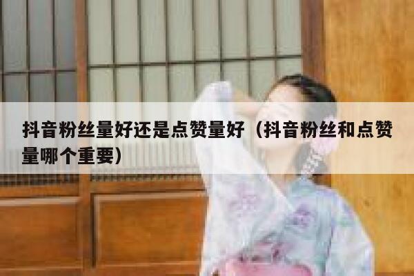抖音粉丝量好还是点赞量好(抖音粉丝和点赞量哪个重要) 第1张 抖音粉丝量好还是点赞量好(抖音粉丝和点赞量哪个重要) 第1张