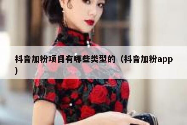 抖音加粉项目有哪些类型的（抖音加粉app） 第1张