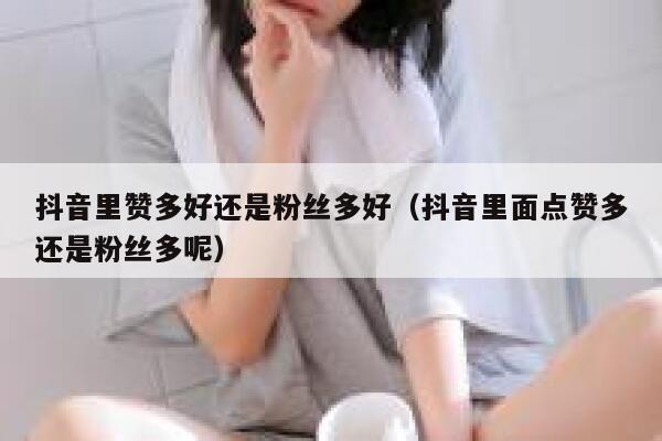 抖音里赞多好还是粉丝多好（抖音里面点赞多还是粉丝多呢） 第1张