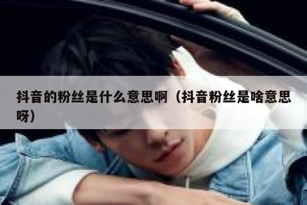 抖音的粉丝是什么意思啊(抖音粉丝是啥意思呀) 第1张 抖音的粉丝是什么意思啊(抖音粉丝是啥意思呀) 第1张
