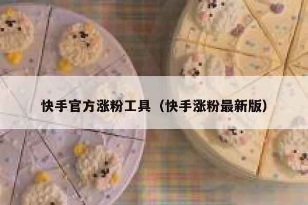快手官方涨粉工具(快手涨粉最新版) 第1张 快手官方涨粉工具(快手涨粉最新版) 第1张