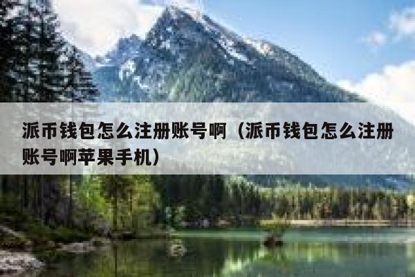 派币钱包怎么注册账号啊（派币钱包怎么注册账号啊苹果手机） 第1张