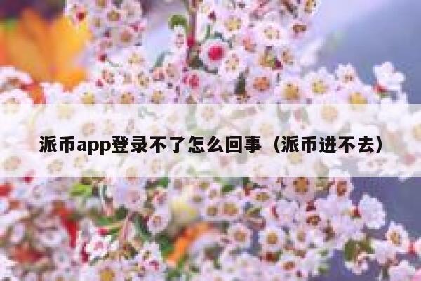 派币app登录不了怎么回事(派币进不去) 第1张 派币app登录不了怎么回事(派币进不去) 第1张