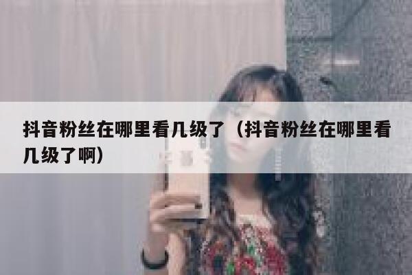 抖音粉丝在哪里看几级了(抖音粉丝在哪里看几级了啊) 第1张 抖音粉丝在哪里看几级了(抖音粉丝在哪里看几级了啊) 第1张