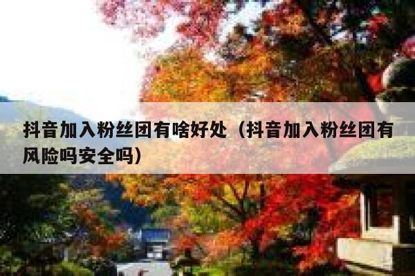 抖音加入粉丝团有啥好处(抖音加入粉丝团有风险吗安全吗) 第1张 抖音加入粉丝团有啥好处(抖音加入粉丝团有风险吗安全吗) 第1张