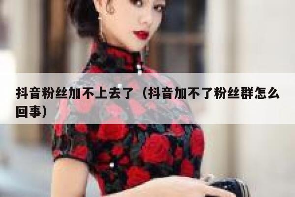 抖音粉丝加不上去了(抖音加不了粉丝群怎么回事) 第1张 抖音粉丝加不上去了(抖音加不了粉丝群怎么回事) 第1张