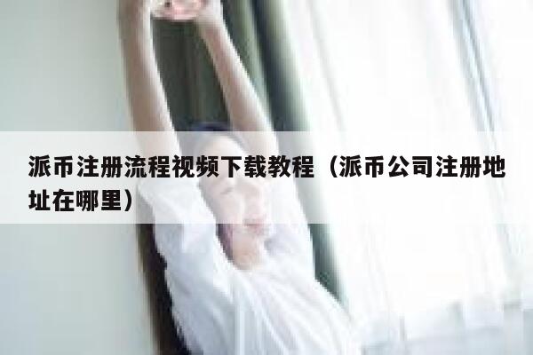 派币注册流程视频下载教程（派币公司注册地址在哪里） 第1张