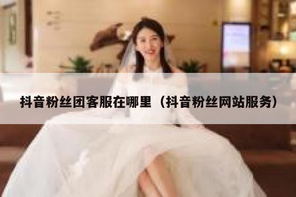 抖音粉丝团客服在哪里(抖音粉丝网站服务) 第1张 抖音粉丝团客服在哪里(抖音粉丝网站服务) 第1张