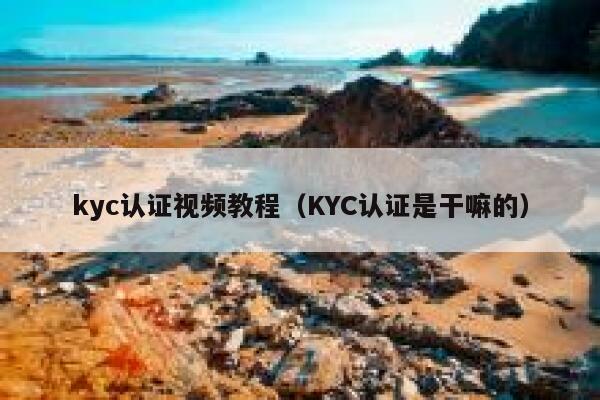 kyc认证视频教程（KYC认证是干嘛的） 第1张