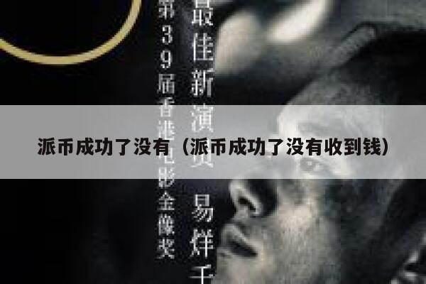 派币成功了没有（派币成功了没有收到钱） 第1张