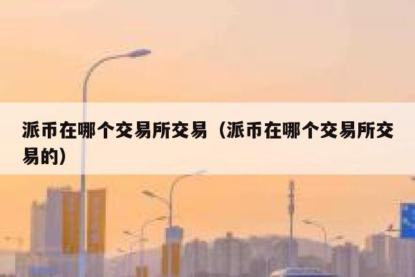 派币在哪个交易所交易(派币在哪个交易所交易的) 第1张 派币在哪个交易所交易(派币在哪个交易所交易的) 第1张
