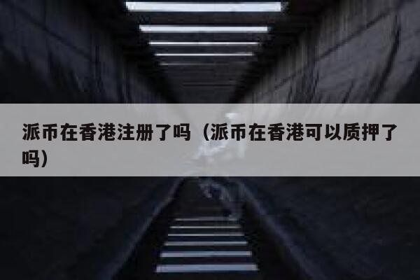 派币在香港注册了吗(派币在香港可以质押了吗) 第1张 派币在香港注册了吗(派币在香港可以质押了吗) 第1张