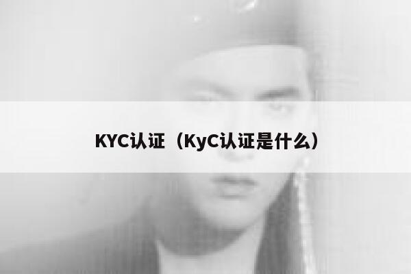 KYC认证（KyC认证是什么） 第1张