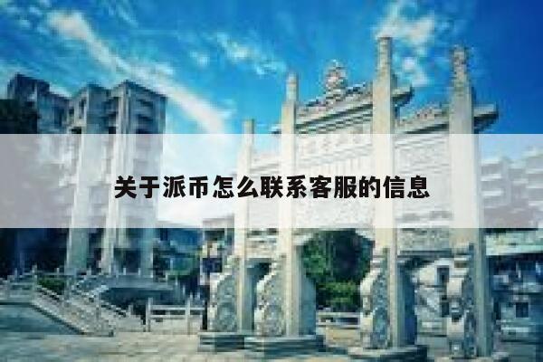 关于派币怎么联系客服的信息 第1张
