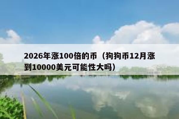 2026年涨100倍的币（狗狗币12月涨到10000美元可能性大吗） 第1张