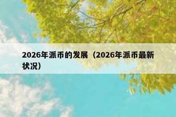 2026年派币的发展(2026年派币最新状况) 第1张 2026年派币的发展(2026年派币最新状况) 第1张