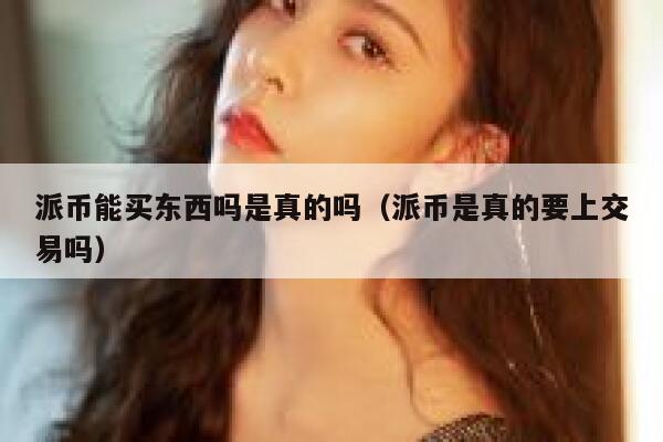 派币能买东西吗是真的吗（派币是真的要上交易吗） 第1张