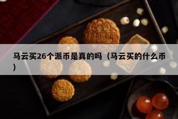 马云买26个派币是真的吗(马云买的什么币) 第1张 马云买26个派币是真的吗(马云买的什么币) 第1张