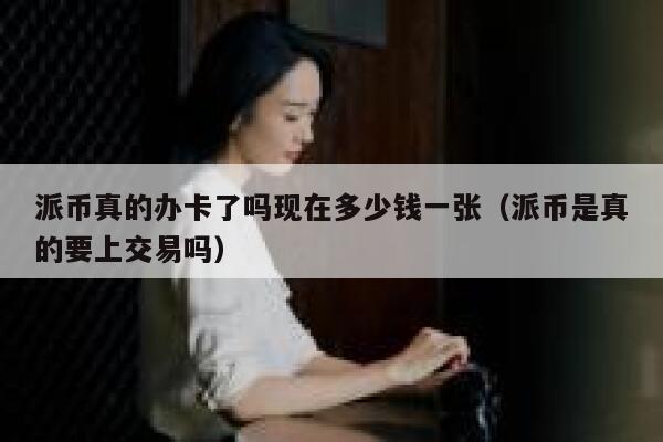 派币真的办卡了吗现在多少钱一张（派币是真的要上交易吗） 第1张
