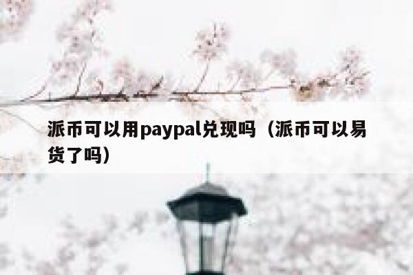 派币可以用paypal兑现吗（派币可以易货了吗） 第1张